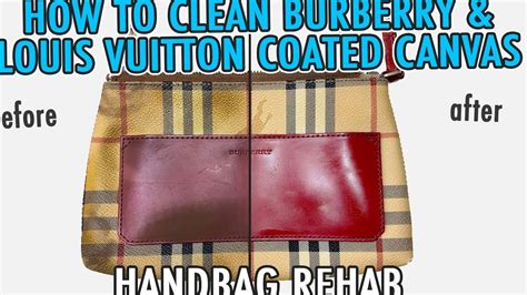 how to clean burberry purse